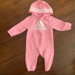 18mo pink Adidas one piece